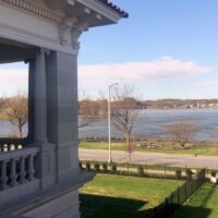 Historic King Mansion Balcony - Downtown Harrisburg PA Riverfront Office Space Lease Available